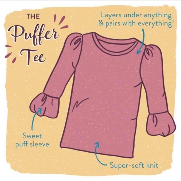 Matilda Jane Tinsel Tangle puff sleeve Top. Size 8. - Picture 6 of 7